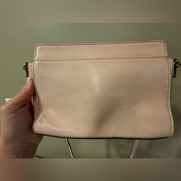 Kate Spade 14K plated Angelica Ballet Slipper Pink Leather Crossbody Bag - Picture 7 of 8